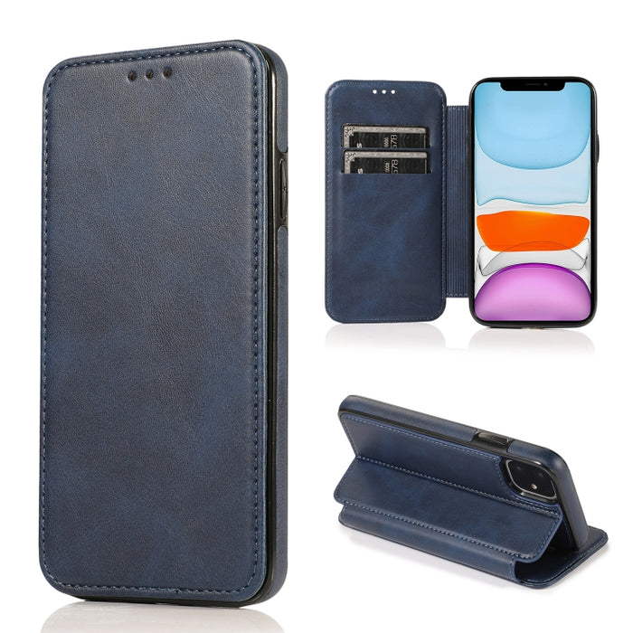Estuche para teléfono de cuero con succión magnética Knight