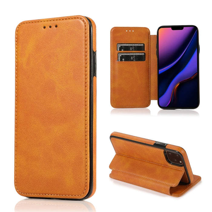 Estuche para teléfono de cuero con succión magnética Knight