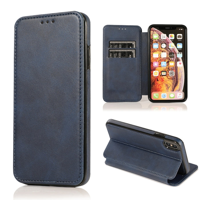 Estuche para teléfono de cuero con succión magnética Knight