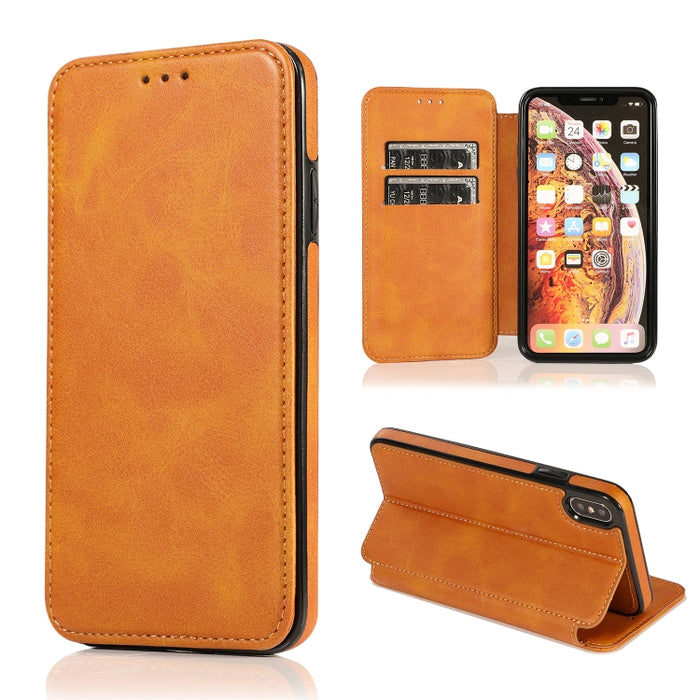 Estuche para teléfono de cuero con succión magnética Knight