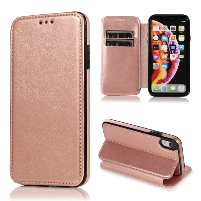 Estuche para teléfono de cuero con succión magnética Knight