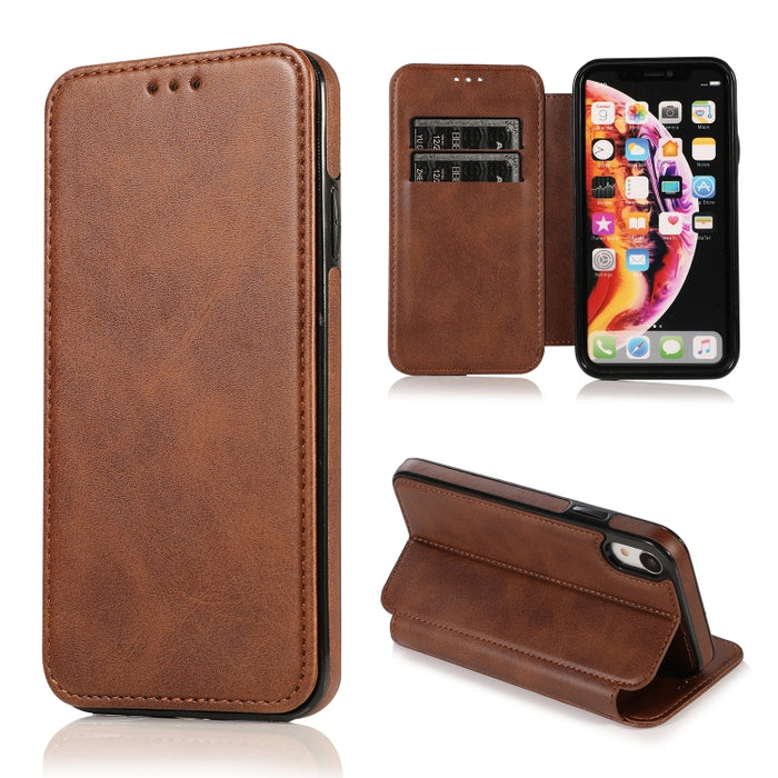 Estuche para teléfono de cuero con succión magnética Knight