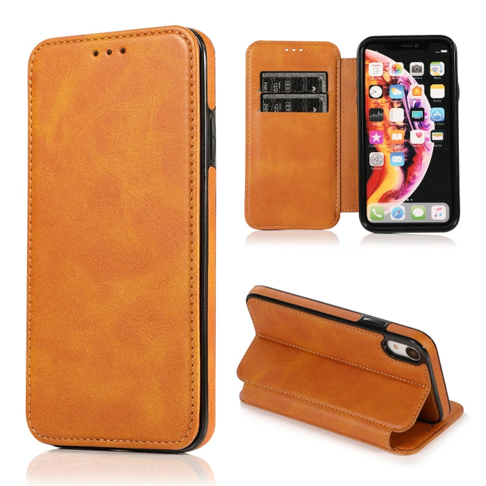 Estuche para teléfono de cuero con succión magnética Knight