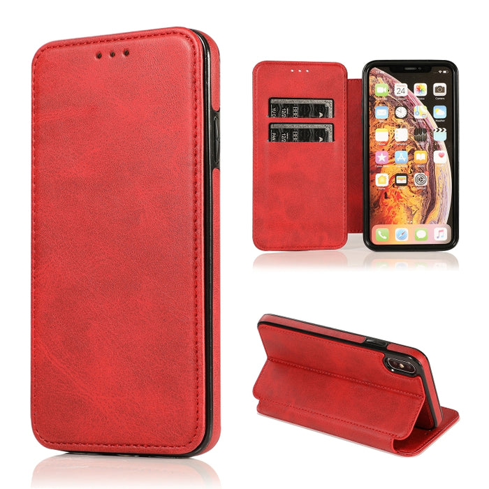Estuche para teléfono de cuero con succión magnética Knight