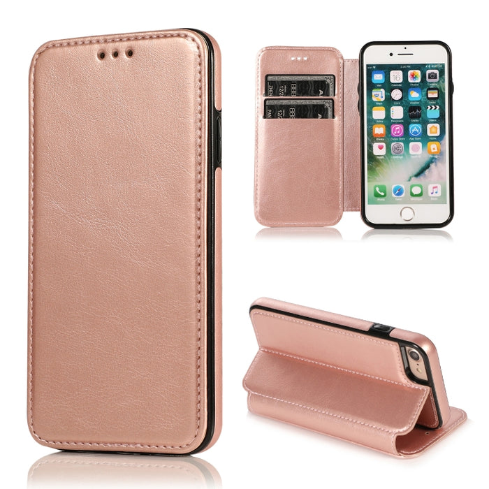 Estuche para teléfono de cuero con succión magnética Knight