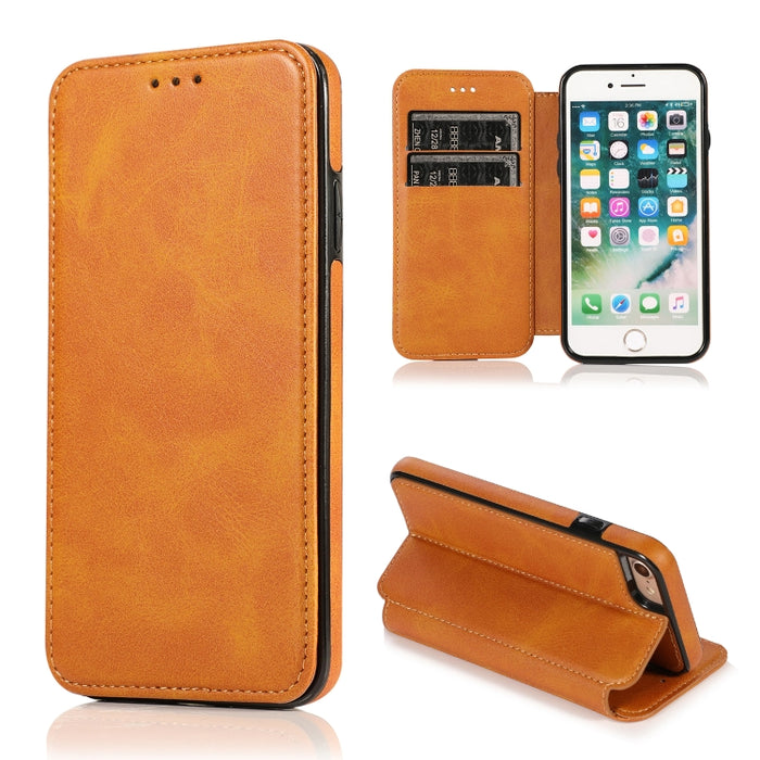 Estuche para teléfono de cuero con succión magnética Knight