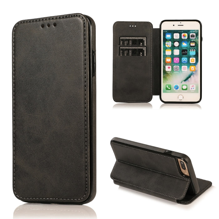 Estuche para teléfono de cuero con succión magnética Knight