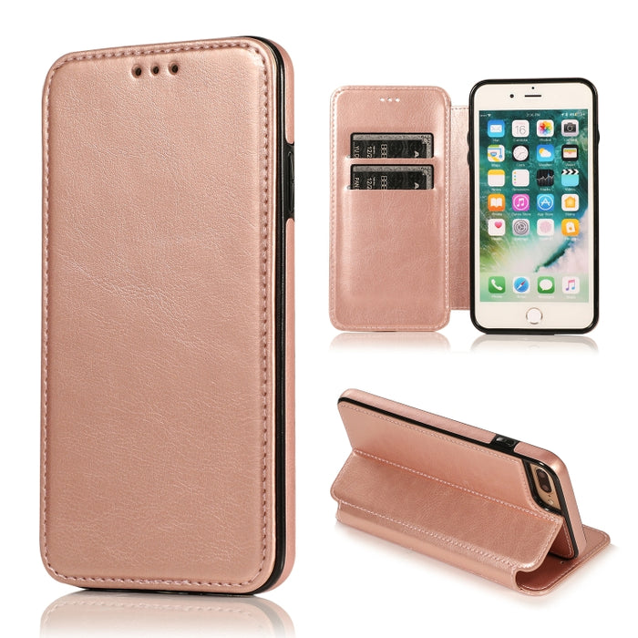 Estuche para teléfono de cuero con succión magnética Knight