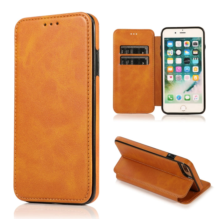 Estuche para teléfono de cuero con succión magnética Knight