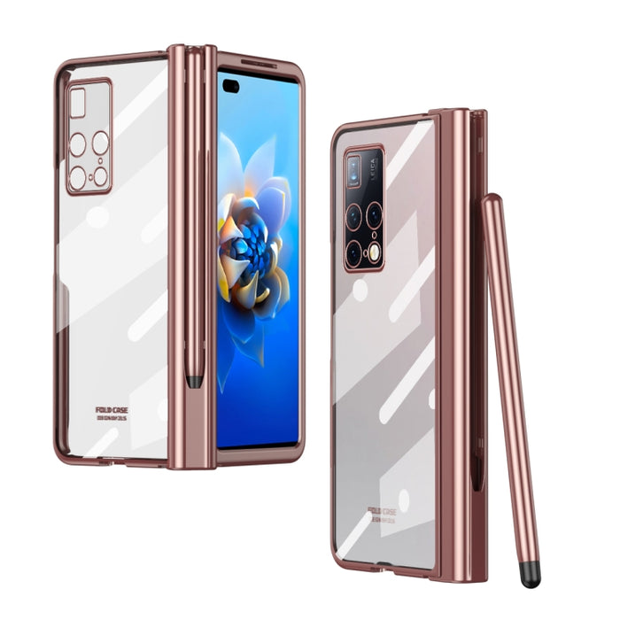 Estuche para teléfono con bisagra de galvanoplastia con lápiz óptico, For Huawei Mate X2, For Honor Magic V, For Samsung Galaxy Z Fold2 5G, For Xiaomi Mi Mix Fold, For Samsung Galaxy Z Fold2 5G with Film