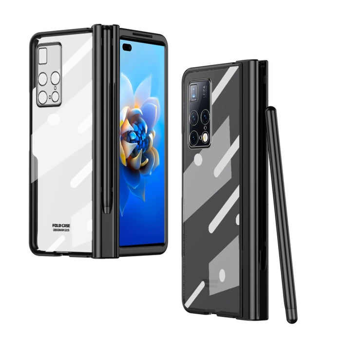Estuche para teléfono con bisagra de galvanoplastia con lápiz óptico, For Huawei Mate X2, For Honor Magic V, For Samsung Galaxy Z Fold2 5G, For Xiaomi Mi Mix Fold, For Samsung Galaxy Z Fold2 5G with Film