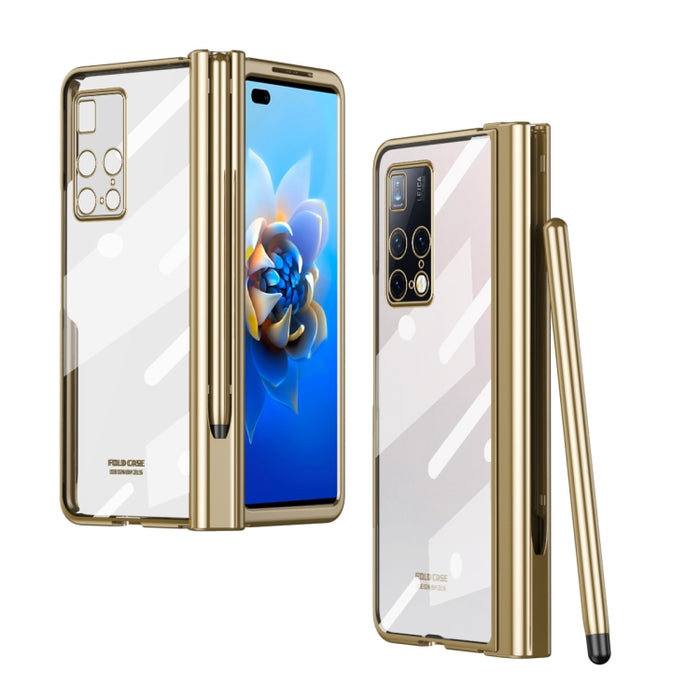 Estuche para teléfono con bisagra de galvanoplastia con lápiz óptico, For Huawei Mate X2, For Honor Magic V, For Samsung Galaxy Z Fold2 5G, For Xiaomi Mi Mix Fold, For Samsung Galaxy Z Fold2 5G with Film