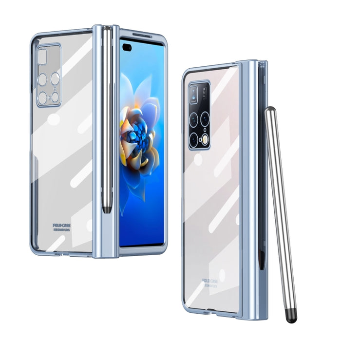 Estuche para teléfono con bisagra de galvanoplastia con lápiz óptico, For Huawei Mate X2, For Honor Magic V, For Samsung Galaxy Z Fold2 5G, For Xiaomi Mi Mix Fold, For Samsung Galaxy Z Fold2 5G with Film