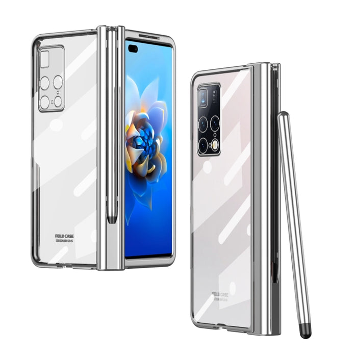 Estuche para teléfono con bisagra de galvanoplastia con lápiz óptico, For Huawei Mate X2, For Honor Magic V, For Samsung Galaxy Z Fold2 5G, For Xiaomi Mi Mix Fold, For Samsung Galaxy Z Fold2 5G with Film