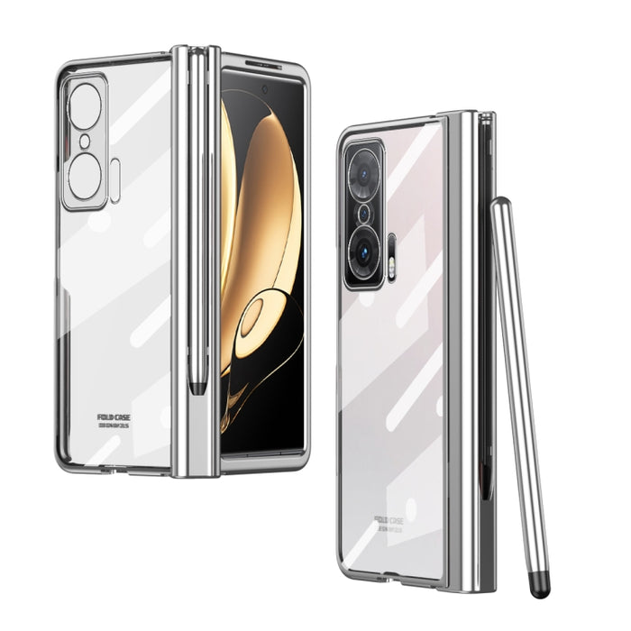 Estuche para teléfono con bisagra de galvanoplastia con lápiz óptico, For Huawei Mate X2, For Honor Magic V, For Samsung Galaxy Z Fold2 5G, For Xiaomi Mi Mix Fold, For Samsung Galaxy Z Fold2 5G with Film