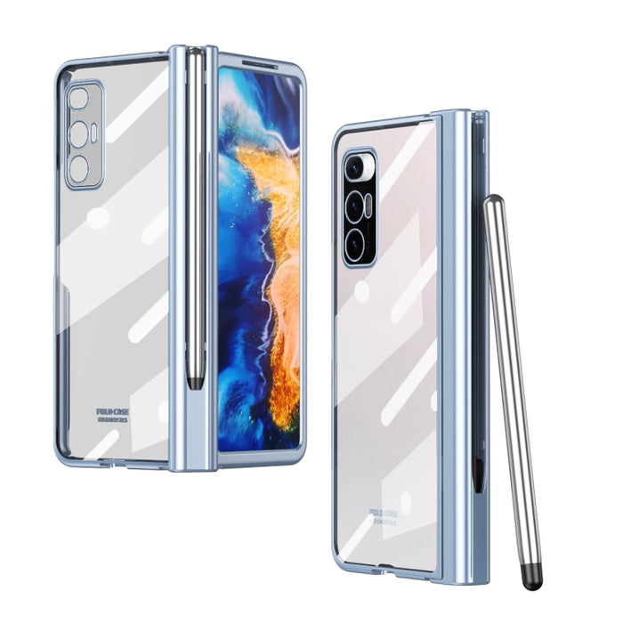 Estuche para teléfono con bisagra de galvanoplastia con lápiz óptico, For Huawei Mate X2, For Honor Magic V, For Samsung Galaxy Z Fold2 5G, For Xiaomi Mi Mix Fold, For Samsung Galaxy Z Fold2 5G with Film