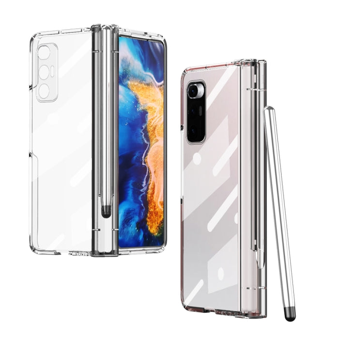 Estuche para teléfono con bisagra de galvanoplastia con lápiz óptico, For Huawei Mate X2, For Honor Magic V, For Samsung Galaxy Z Fold2 5G, For Xiaomi Mi Mix Fold, For Samsung Galaxy Z Fold2 5G with Film