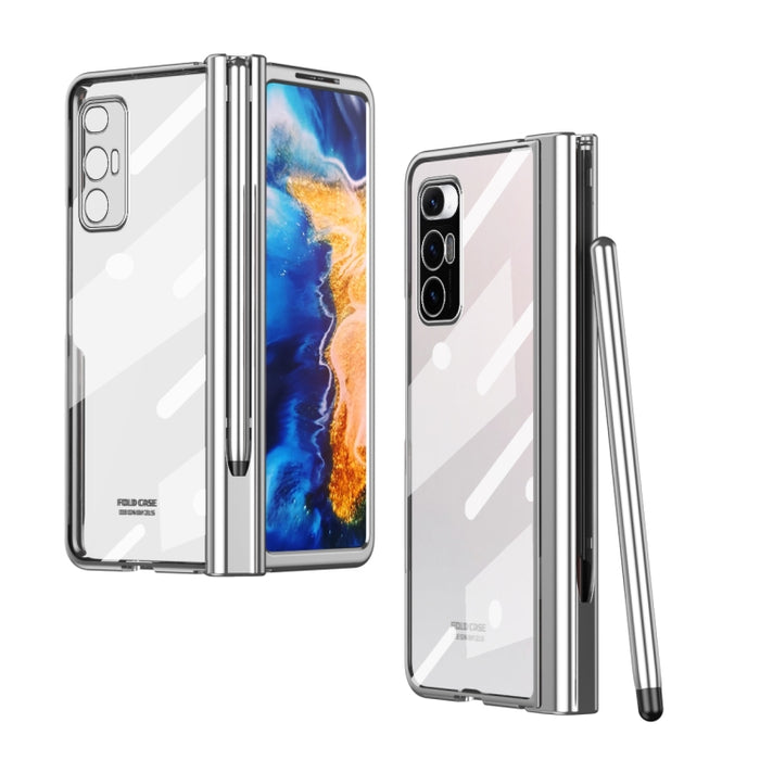 Estuche para teléfono con bisagra de galvanoplastia con lápiz óptico, For Huawei Mate X2, For Honor Magic V, For Samsung Galaxy Z Fold2 5G, For Xiaomi Mi Mix Fold, For Samsung Galaxy Z Fold2 5G with Film