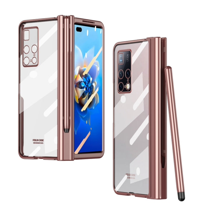 Estuche para teléfono con bisagra de galvanoplastia de cuerpo completo con lápiz óptico, For Huawei Mate X2 with Film, For Honor Magic V with Film, For Samsung Galaxy Z Fold2 5G with Film, For Xiaomi Mi Mix Fold with Film, For Samsung Galaxy Z Fold2 5G