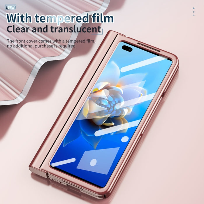 Estuche para teléfono con bisagra de galvanoplastia de cuerpo completo con lápiz óptico, For Huawei Mate X2 with Film, For Honor Magic V with Film, For Samsung Galaxy Z Fold2 5G with Film, For Xiaomi Mi Mix Fold with Film, For Samsung Galaxy Z Fold2 5G