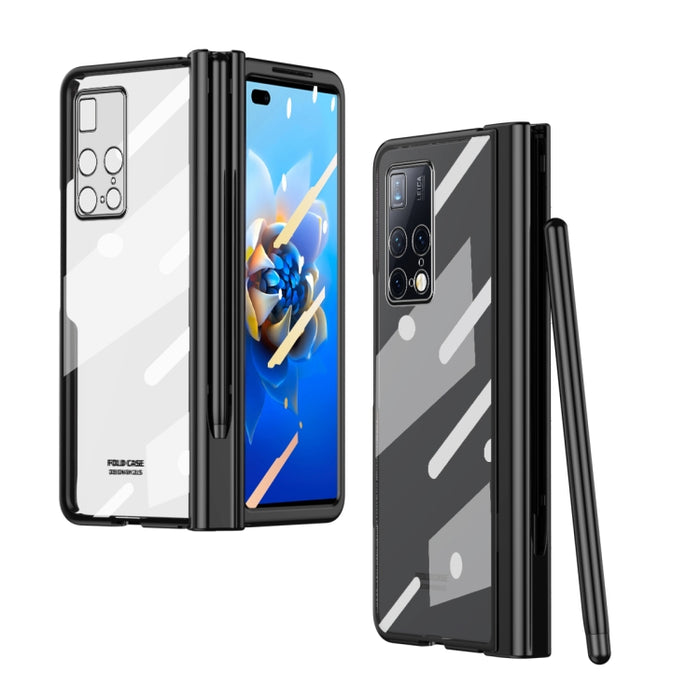 Estuche para teléfono con bisagra de galvanoplastia de cuerpo completo con lápiz óptico, For Huawei Mate X2 with Film, For Honor Magic V with Film, For Samsung Galaxy Z Fold2 5G with Film, For Xiaomi Mi Mix Fold with Film, For Samsung Galaxy Z Fold2 5G