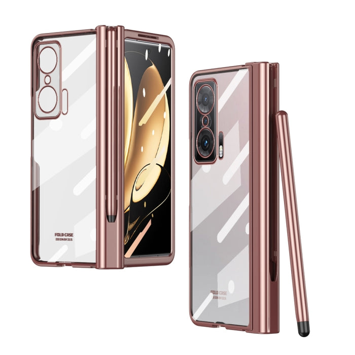 Estuche para teléfono con bisagra de galvanoplastia de cuerpo completo con lápiz óptico, For Huawei Mate X2 with Film, For Honor Magic V with Film, For Samsung Galaxy Z Fold2 5G with Film, For Xiaomi Mi Mix Fold with Film, For Samsung Galaxy Z Fold2 5G
