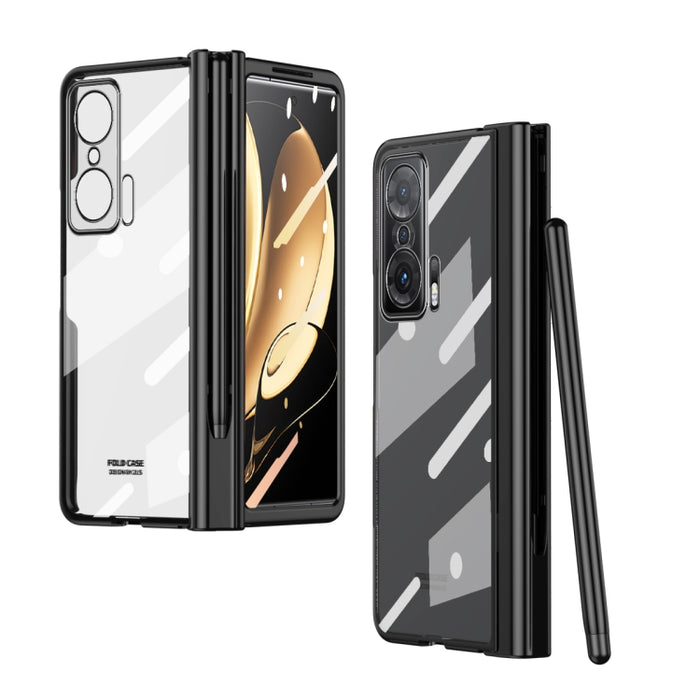 Estuche para teléfono con bisagra de galvanoplastia de cuerpo completo con lápiz óptico, For Huawei Mate X2 with Film, For Honor Magic V with Film, For Samsung Galaxy Z Fold2 5G with Film, For Xiaomi Mi Mix Fold with Film, For Samsung Galaxy Z Fold2 5G