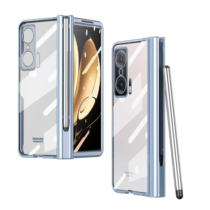 Estuche para teléfono con bisagra de galvanoplastia de cuerpo completo con lápiz óptico, For Huawei Mate X2 with Film, For Honor Magic V with Film, For Samsung Galaxy Z Fold2 5G with Film, For Xiaomi Mi Mix Fold with Film, For Samsung Galaxy Z Fold2 5G