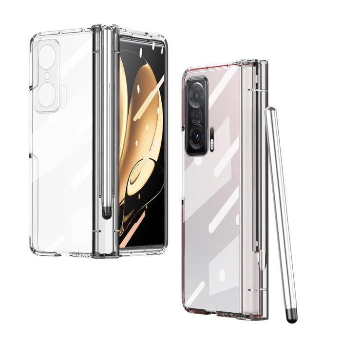 Estuche para teléfono con bisagra de galvanoplastia de cuerpo completo con lápiz óptico, For Huawei Mate X2 with Film, For Honor Magic V with Film, For Samsung Galaxy Z Fold2 5G with Film, For Xiaomi Mi Mix Fold with Film, For Samsung Galaxy Z Fold2 5G