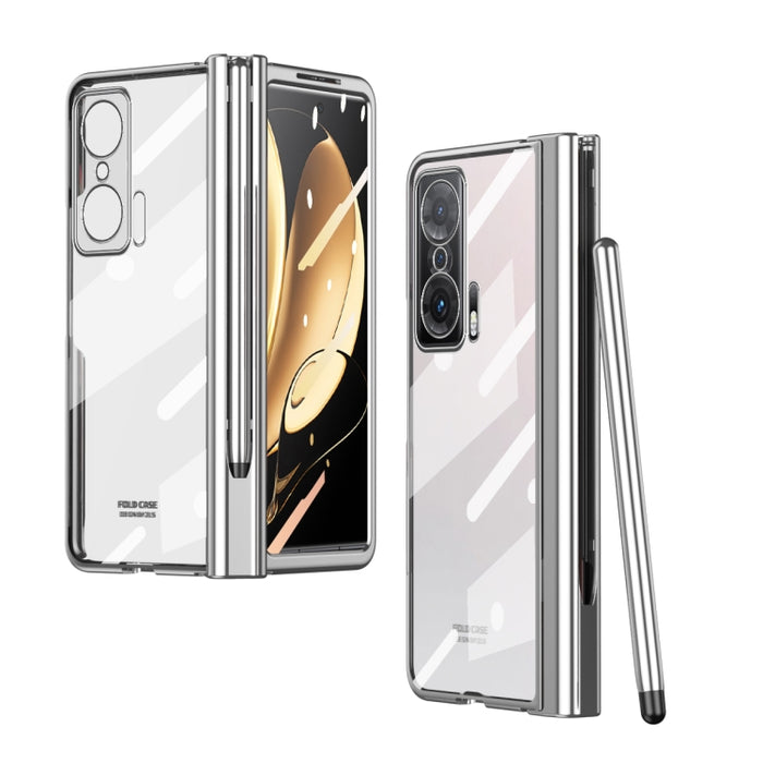 Estuche para teléfono con bisagra de galvanoplastia de cuerpo completo con lápiz óptico, For Huawei Mate X2 with Film, For Honor Magic V with Film, For Samsung Galaxy Z Fold2 5G with Film, For Xiaomi Mi Mix Fold with Film, For Samsung Galaxy Z Fold2 5G