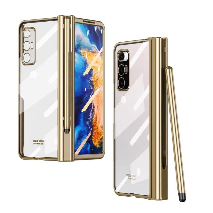 Estuche para teléfono con bisagra de galvanoplastia de cuerpo completo con lápiz óptico, For Huawei Mate X2 with Film, For Honor Magic V with Film, For Samsung Galaxy Z Fold2 5G with Film, For Xiaomi Mi Mix Fold with Film, For Samsung Galaxy Z Fold2 5G