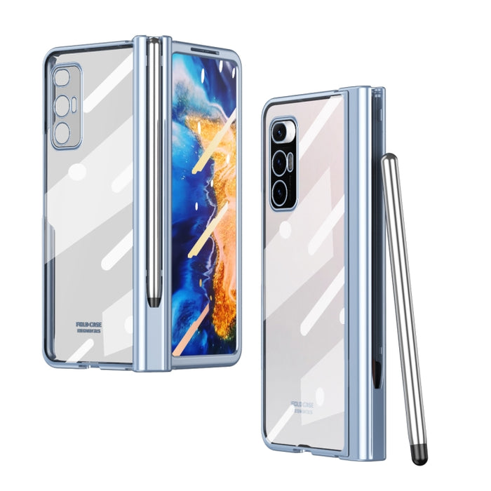 Estuche para teléfono con bisagra de galvanoplastia de cuerpo completo con lápiz óptico, For Huawei Mate X2 with Film, For Honor Magic V with Film, For Samsung Galaxy Z Fold2 5G with Film, For Xiaomi Mi Mix Fold with Film, For Samsung Galaxy Z Fold2 5G