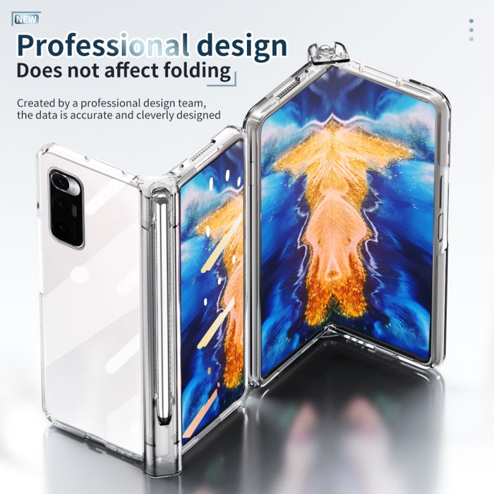 Estuche para teléfono con bisagra de galvanoplastia de cuerpo completo con lápiz óptico, For Huawei Mate X2 with Film, For Honor Magic V with Film, For Samsung Galaxy Z Fold2 5G with Film, For Xiaomi Mi Mix Fold with Film, For Samsung Galaxy Z Fold2 5G