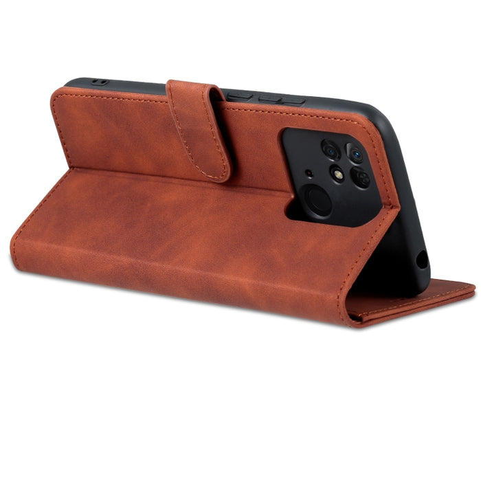 AZNS Skin Feel Calf Texture Flip Funda de cuero para teléfono, For Xiaomi Redmi 10C / Redmi 10 India, For Xiaomi Poco X4 Pro 5G
