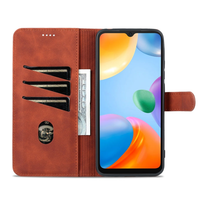 AZNS Skin Feel Calf Texture Flip Funda de cuero para teléfono, For Xiaomi Redmi 10C / Redmi 10 India, For Xiaomi Poco X4 Pro 5G