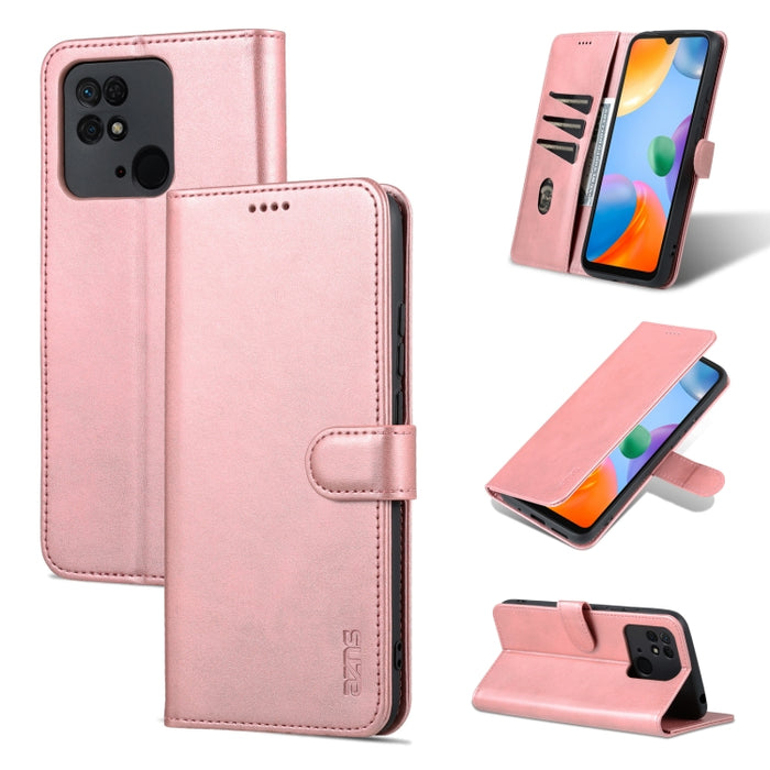 AZNS Skin Feel Calf Texture Flip Funda de cuero para teléfono, For Xiaomi Redmi 10C / Redmi 10 India, For Xiaomi Poco X4 Pro 5G