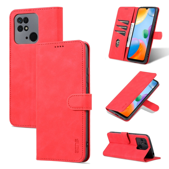 AZNS Skin Feel Calf Texture Flip Funda de cuero para teléfono, For Xiaomi Redmi 10C / Redmi 10 India, For Xiaomi Poco X4 Pro 5G