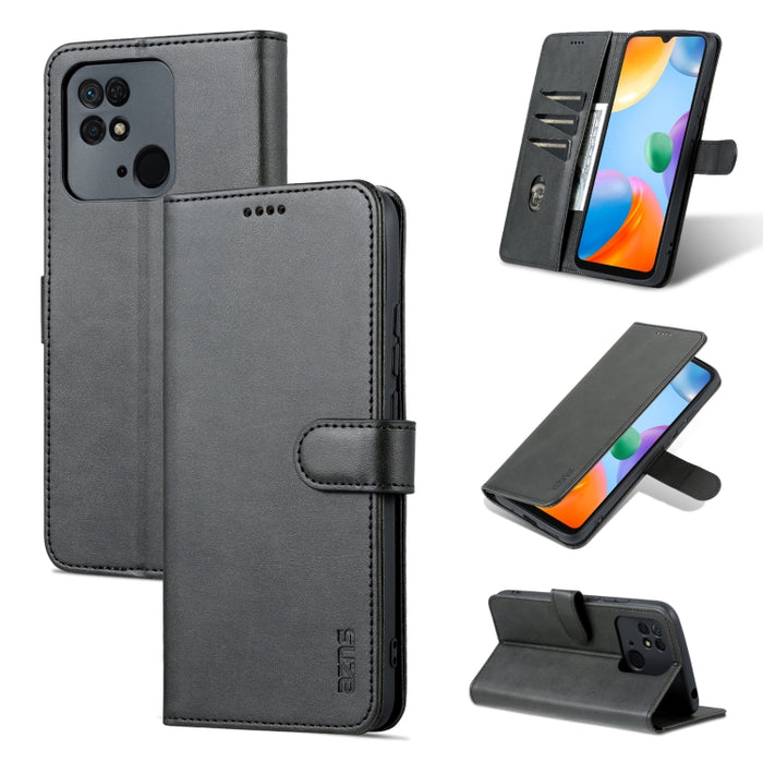 AZNS Skin Feel Calf Texture Flip Funda de cuero para teléfono, For Xiaomi Redmi 10C / Redmi 10 India, For Xiaomi Poco X4 Pro 5G