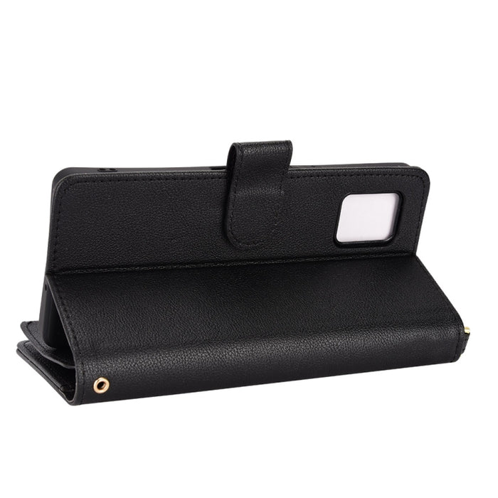 Estuche para teléfono de cuero con cremallera y textura Litchi, For Sharp Aquos Zero6 / Aquos Air, For Sharp Aquos Wish, For Motorola Moto E40 / E30 / E20, For Motorola Edge X30 / Edge 30 Pro /Edge+ 2020, For Motorola Moto G Stylus 5G  2021            ...