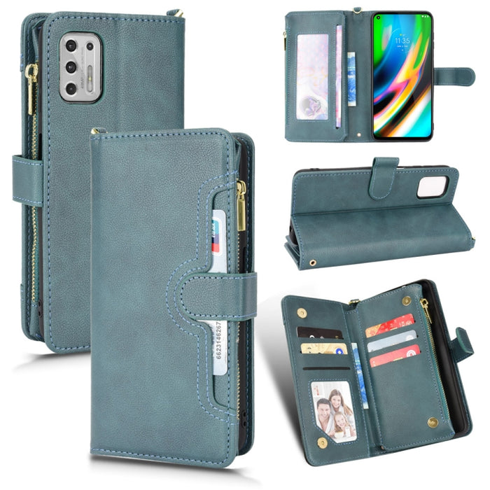 Estuche para teléfono de cuero con cremallera y textura Litchi, For Doogee S86 / S86 Pro, For Doogee S88 Pro / S88 Plus, For Doogee X96 Pro, For Sharp Aquos Zero6 / Aquos Air, For Sharp Aquos Wish, For Motorola Moto E40 / E30 / E20                     ...