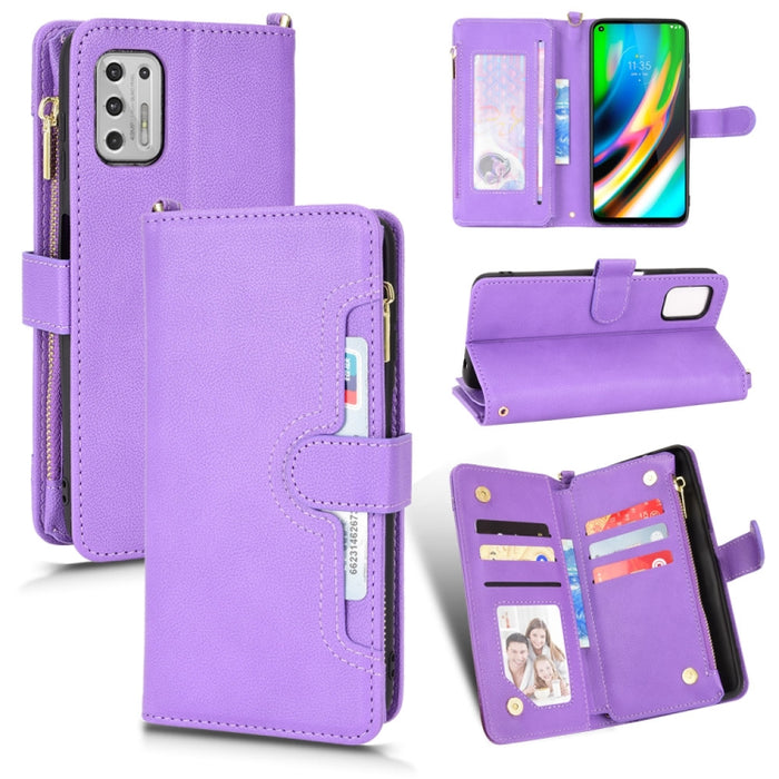 Estuche para teléfono de cuero con cremallera y textura Litchi, For Doogee S86 / S86 Pro, For Doogee S88 Pro / S88 Plus, For Doogee X96 Pro, For Sharp Aquos Zero6 / Aquos Air, For Sharp Aquos Wish, For Motorola Moto E40 / E30 / E20                     ...
