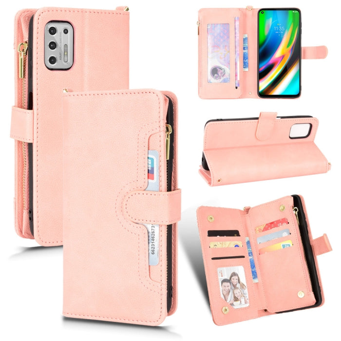 Estuche para teléfono de cuero con cremallera y textura Litchi, For Doogee S86 / S86 Pro, For Doogee S88 Pro / S88 Plus, For Doogee X96 Pro, For Sharp Aquos Zero6 / Aquos Air, For Sharp Aquos Wish, For Motorola Moto E40 / E30 / E20                     ...