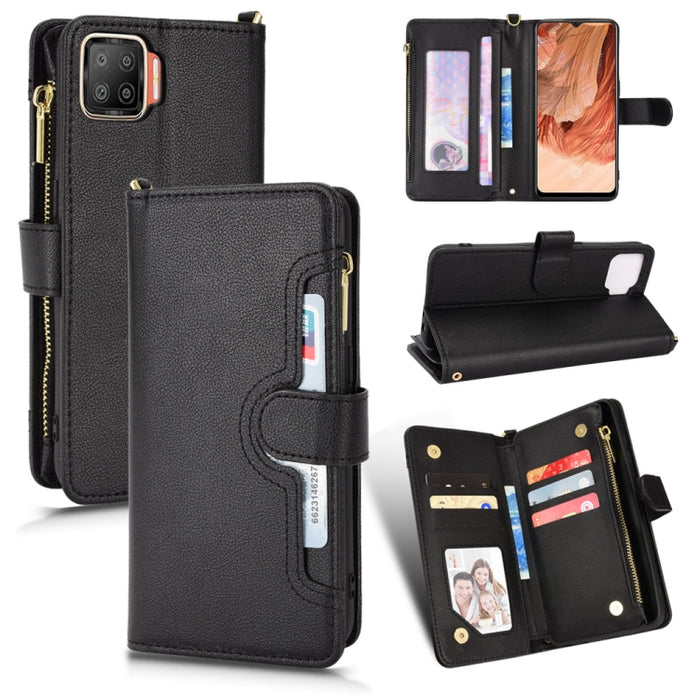 Estuche para teléfono de cuero con cremallera y textura Litchi, For Doogee S86 / S86 Pro, For Doogee S88 Pro / S88 Plus, For Doogee X96 Pro, For Sharp Aquos Zero6 / Aquos Air, For Sharp Aquos Wish, For Motorola Moto E40 / E30 / E20                     ...