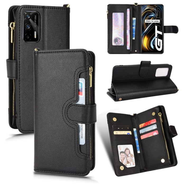 Estuche para teléfono de cuero con cremallera y textura Litchi, For Doogee S86 / S86 Pro, For Doogee S88 Pro / S88 Plus, For Doogee X96 Pro, For Sharp Aquos Zero6 / Aquos Air, For Sharp Aquos Wish, For Motorola Moto E40 / E30 / E20                     ...
