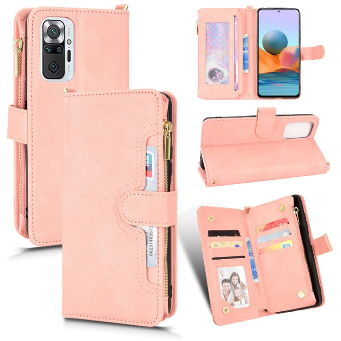 Estuche para teléfono de cuero con cremallera y textura Litchi, For Doogee S86 / S86 Pro, For Doogee S88 Pro / S88 Plus, For Doogee X96 Pro, For Sharp Aquos Zero6 / Aquos Air, For Sharp Aquos Wish, For Motorola Moto E40 / E30 / E20                     ...