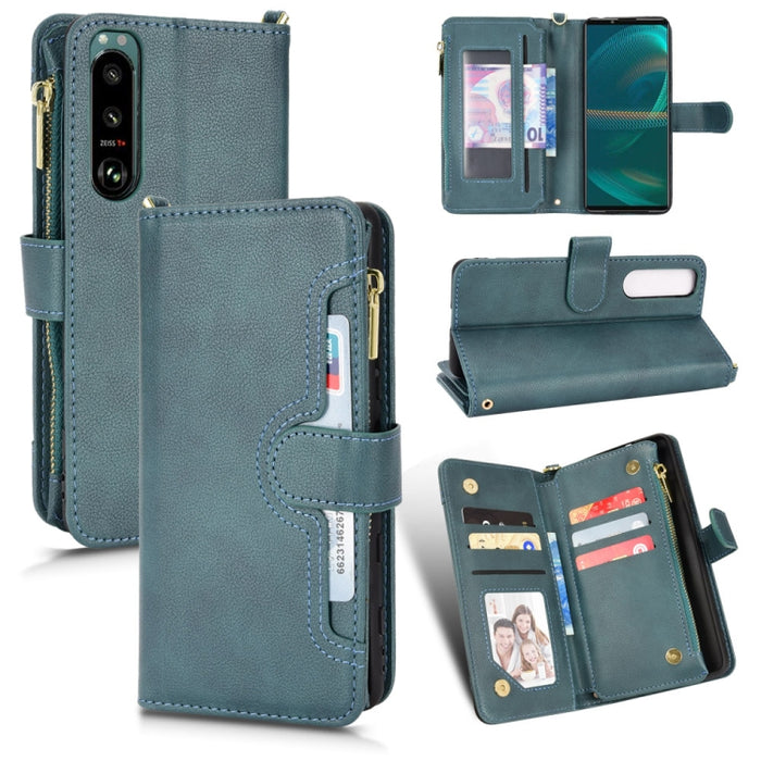 Estuche para teléfono de cuero con cremallera y textura Litchi, For Doogee S86 / S86 Pro, For Doogee S88 Pro / S88 Plus, For Doogee X96 Pro, For Sharp Aquos Zero6 / Aquos Air, For Sharp Aquos Wish, For Motorola Moto E40 / E30 / E20                     ...