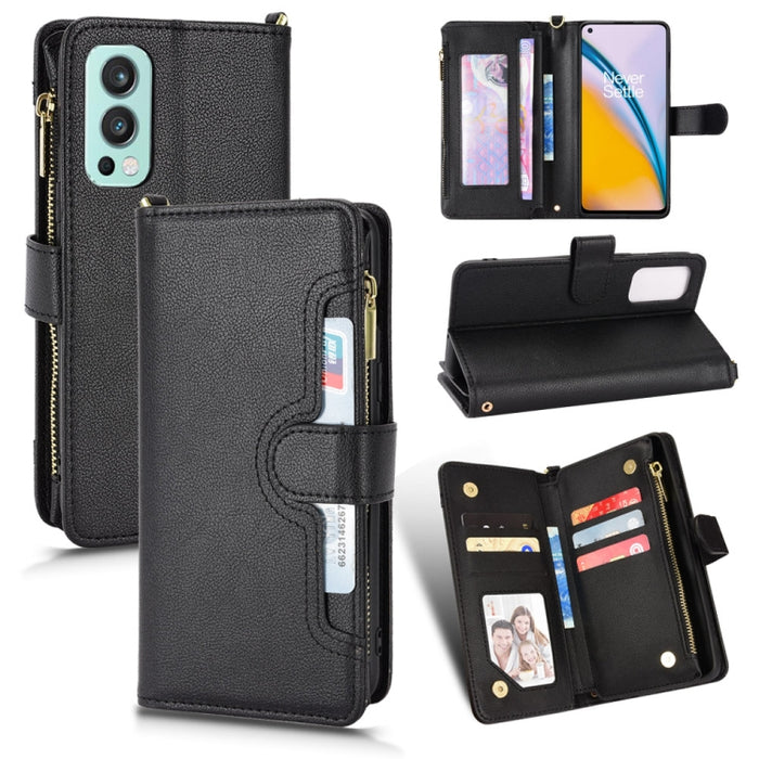 Estuche para teléfono de cuero con cremallera y textura Litchi, For Doogee S86 / S86 Pro, For Doogee S88 Pro / S88 Plus, For Doogee X96 Pro, For Sharp Aquos Zero6 / Aquos Air, For Sharp Aquos Wish, For Motorola Moto E40 / E30 / E20                     ...