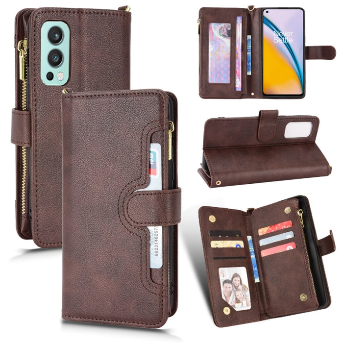Estuche para teléfono de cuero con cremallera y textura Litchi, For Doogee S86 / S86 Pro, For Doogee S88 Pro / S88 Plus, For Doogee X96 Pro, For Sharp Aquos Zero6 / Aquos Air, For Sharp Aquos Wish, For Motorola Moto E40 / E30 / E20                     ...