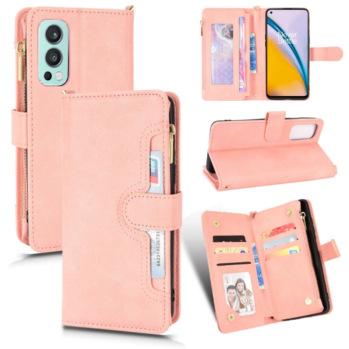 Estuche para teléfono de cuero con cremallera y textura Litchi, For Doogee S86 / S86 Pro, For Doogee S88 Pro / S88 Plus, For Doogee X96 Pro, For Sharp Aquos Zero6 / Aquos Air, For Sharp Aquos Wish, For Motorola Moto E40 / E30 / E20                     ...