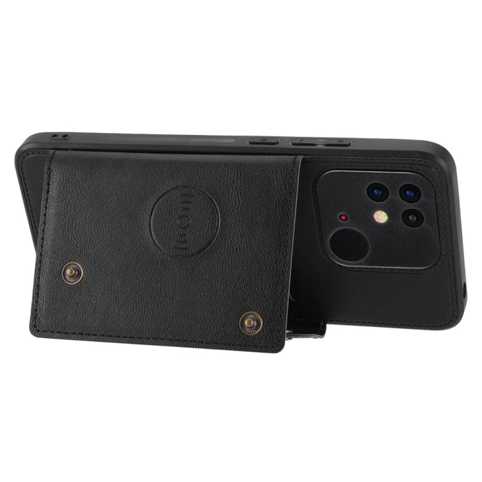 Estuche para teléfono magnético a prueba de golpes con doble hebilla PU + TPU, For OPPO Realme 9 Pro, For OPPO Realme 9 Pro+, For OPPO Realme 9i, For OPPO Realme C35, For vivo Y15s, For vivo Y33s, For Xiaomi Redmi 10C, For Xiaomi Redmi Note 11 5G Chine...